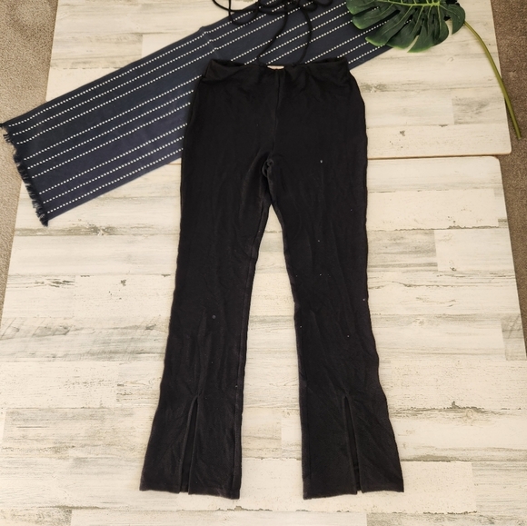 Camila Coelho Raquelle Tie Waist Pants Black NWT Size Large - Picture 3 of 10